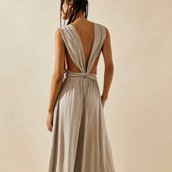 Free People Beach Pants - Free People Dani convertible open back one piece XS Sapphire Blue